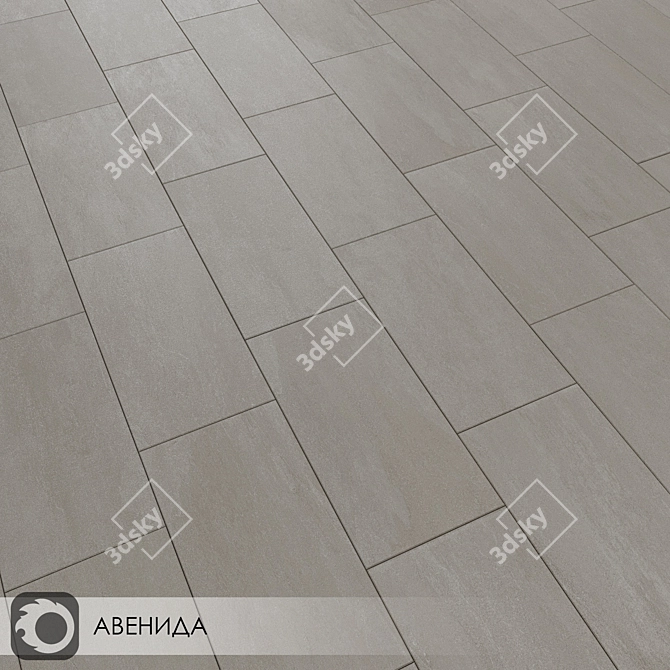 Avenida Ceramic Tiles - Sleek and Stylish 3D model image 1