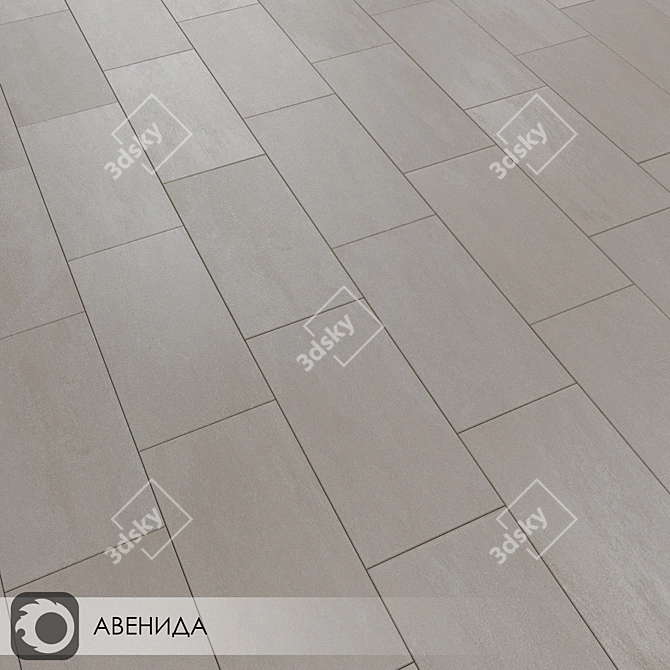 Avenida Ceramic Tiles - Sleek and Stylish 3D model image 2