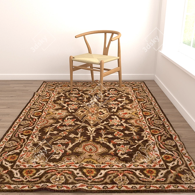 Variety in Rugs Set: 8 Versatile Options 3D model image 3