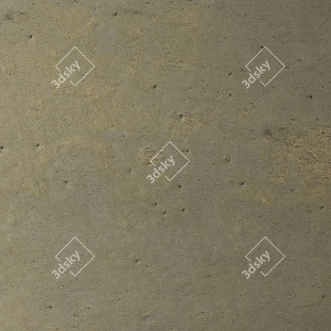 Yellow Concrete Material 17 - PBR Texture 3D model image 3