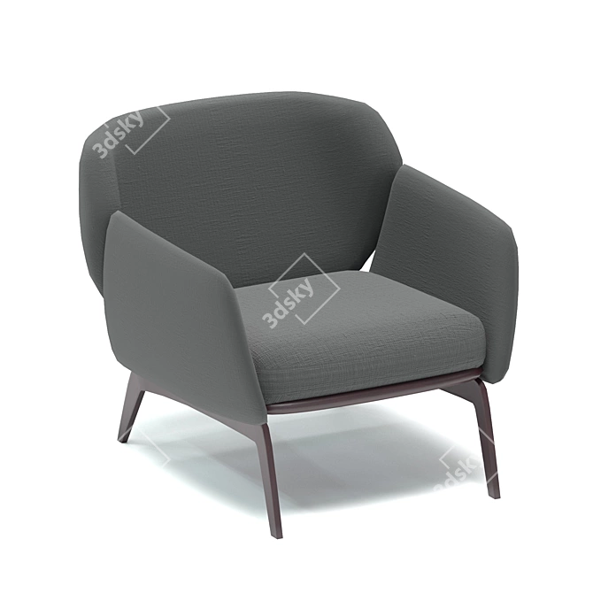 Modern Vray Armchair: Polys 4396 3D model image 1