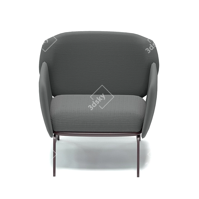 Modern Vray Armchair: Polys 4396 3D model image 3