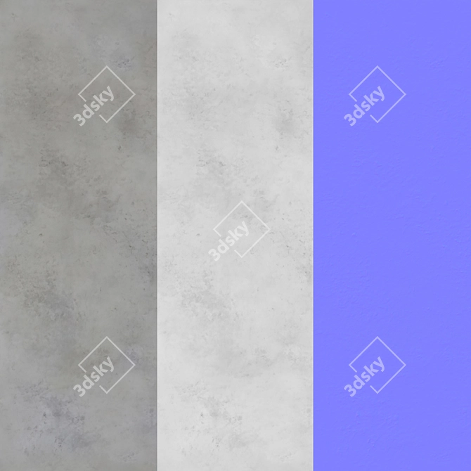 Seamless Decorative Concrete Textures 3D model image 7