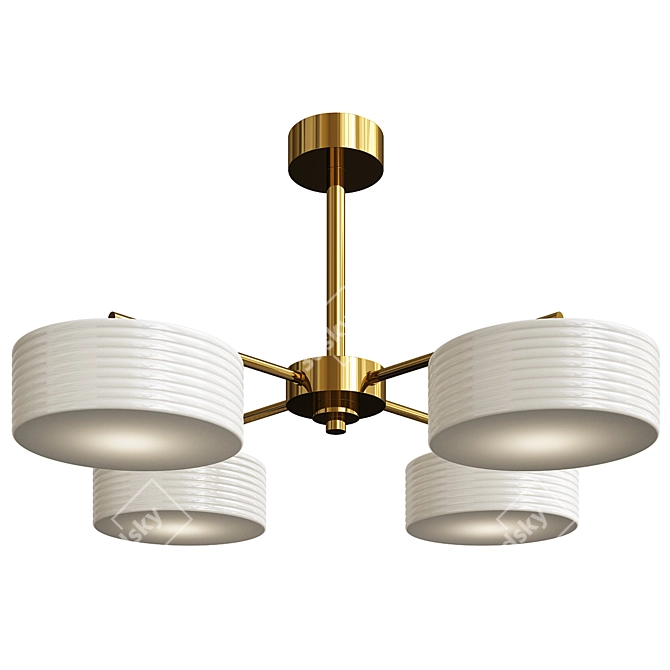 Capri Chelsom Ceiling Light 3D model image 1