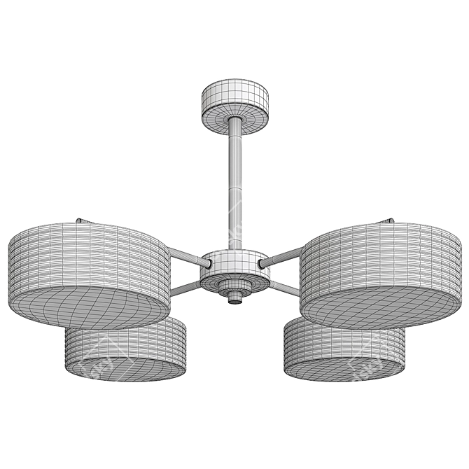 Capri Chelsom Ceiling Light 3D model image 2