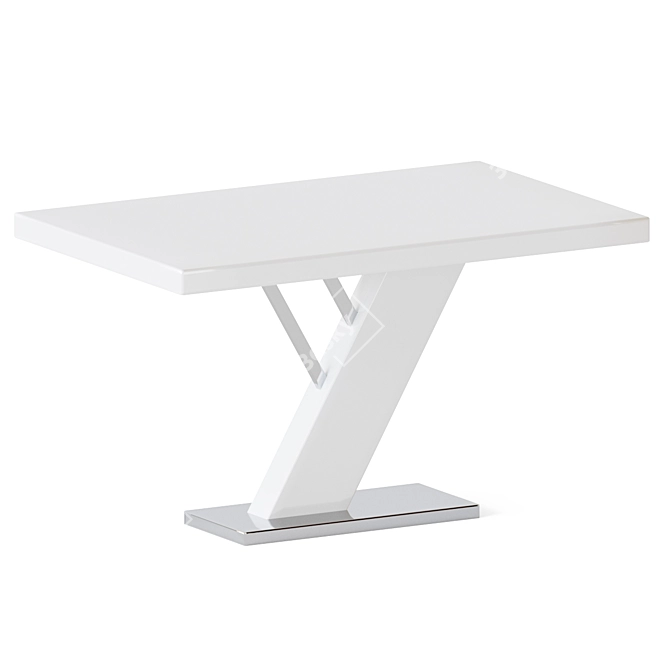 Chintaly Linden Dining Table - Sleek and Stylish 3D model image 1