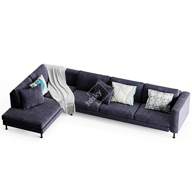 BoConcept Indivi Modern Convertible Sofa 3D model image 4