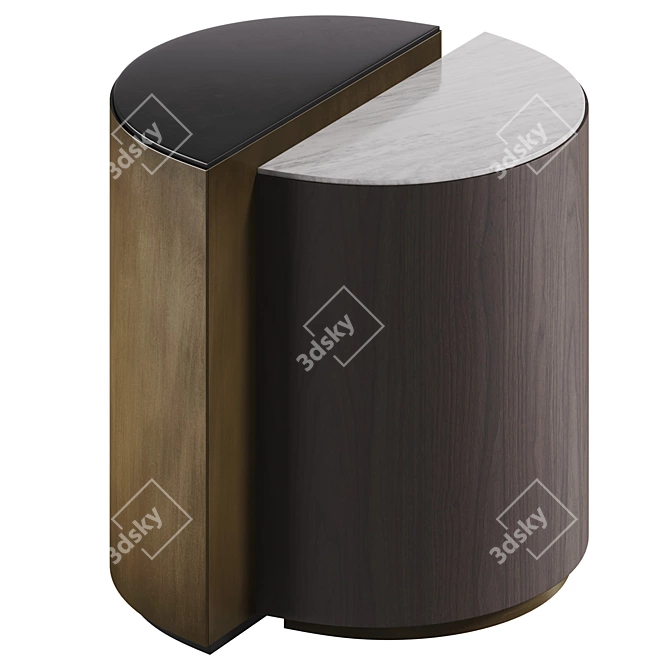 Elegant Marble Coffee Table 3D model image 3