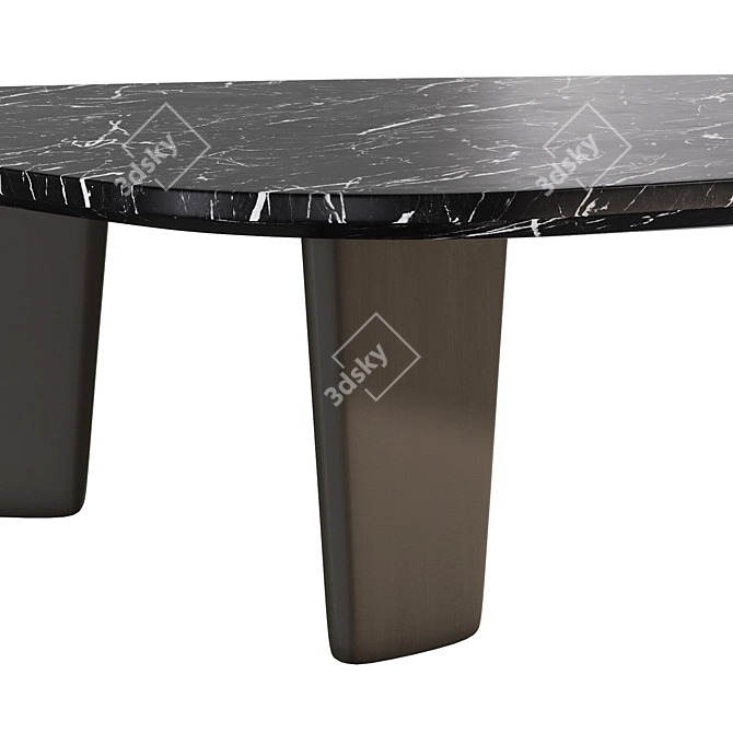 Dolmena Marble Coffee Table by Laredoute 3D model image 3