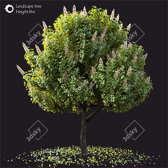  Majestic Landscape Tree 3D model image 1