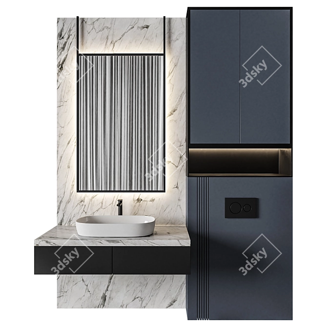 Luxury Bathroom 45: Stunning 3Dmax & Corona+Vray Files 3D model image 1