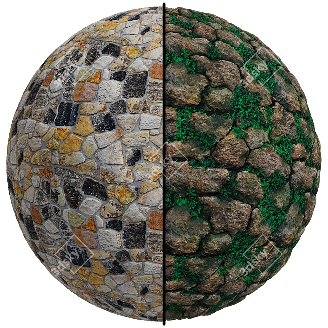 Seamless Stone Overlay FB268 3D model image 1