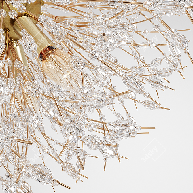 Glimmering Beaded Chandelier 3D model image 2