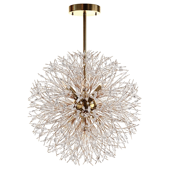 Glimmering Beaded Chandelier 3D model image 8