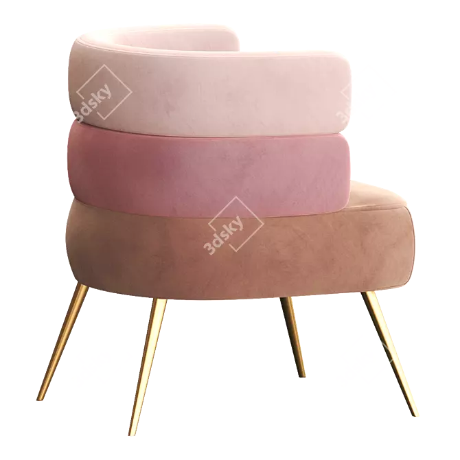 SANDWICH Easy Chair: Comfort and Style 3D model image 3