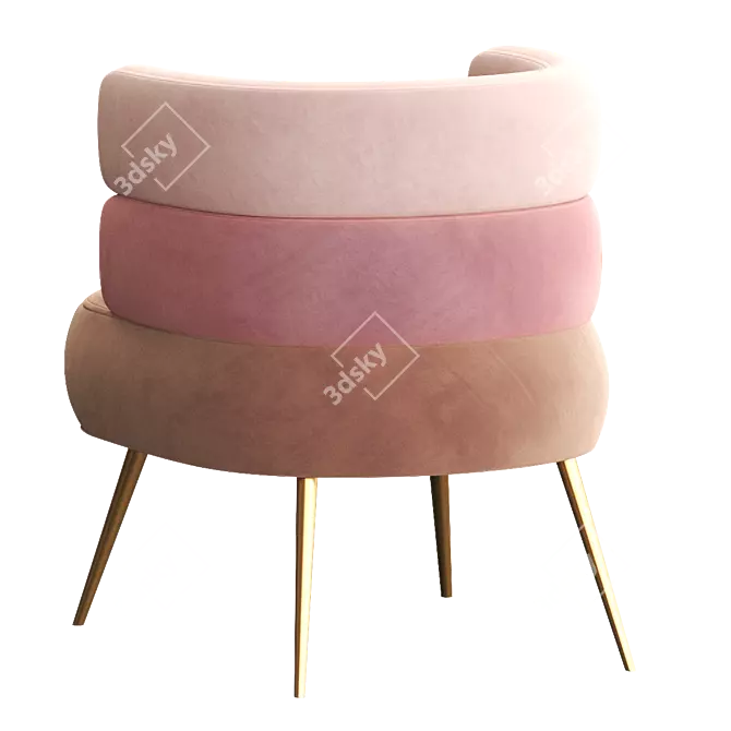 SANDWICH Easy Chair: Comfort and Style 3D model image 4