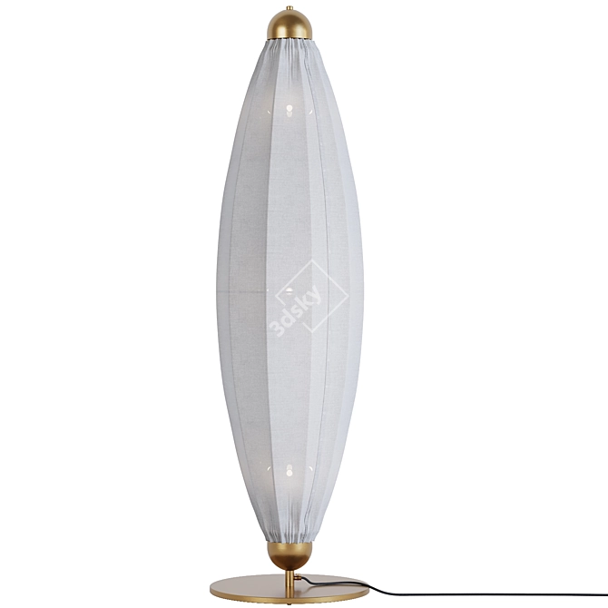 Title: Elegant Chrystalis Floor Lamp 3D model image 2