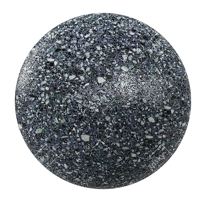 Euval Terrazzo Seamless Material 3D model image 1