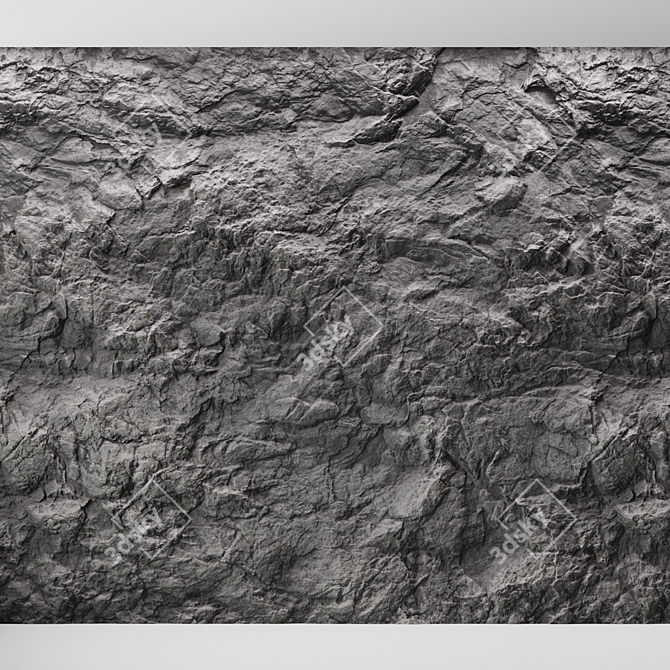 Rock Cliff Wall Material | PBR Textures 3D model image 2