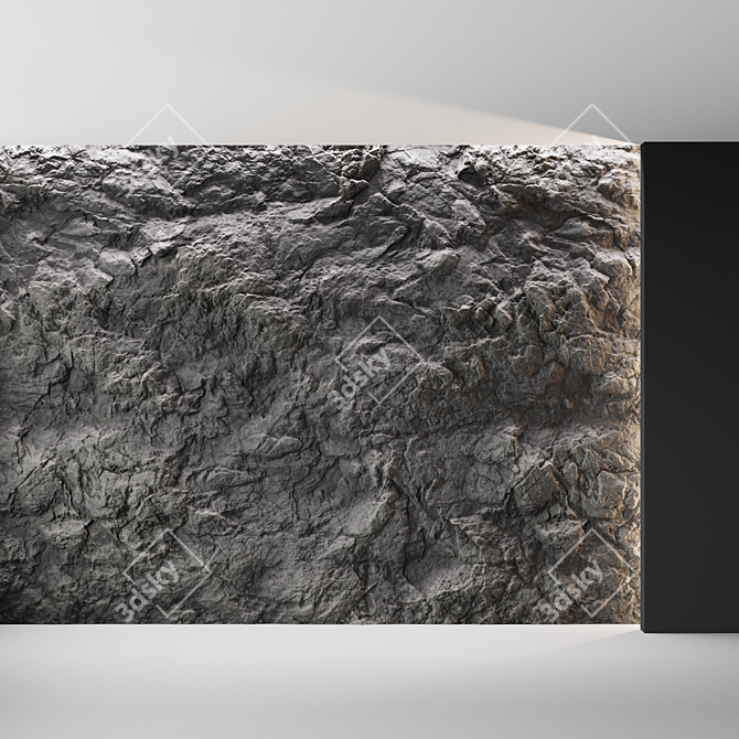 Rock Cliff Wall Material | PBR Textures 3D model image 5