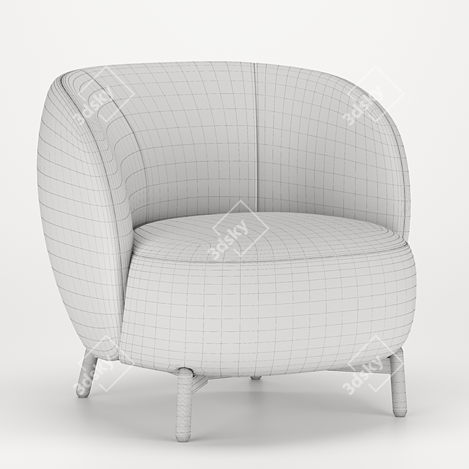 Kartel Luman Modern Armchair 3D model image 14