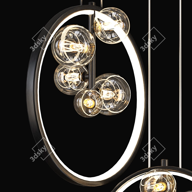 Illuminating Elegance: Iona Ring Lampatron 3D model image 2