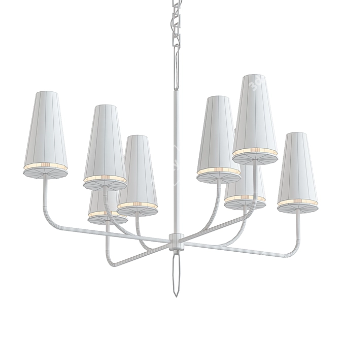 Elegant Drexel Chandelier: Timeless Beauty 3D model image 2