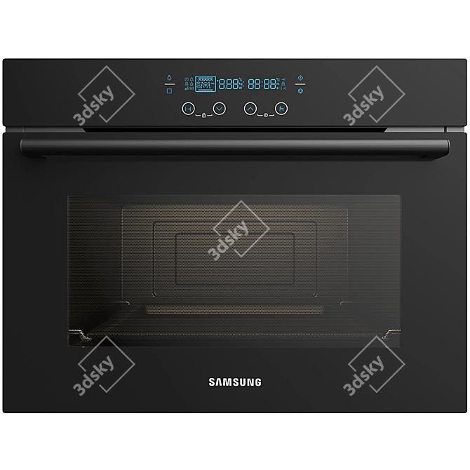 Samsung NQ50K5137KB: Efficient Built-in Microwave Oven 3D model image 2