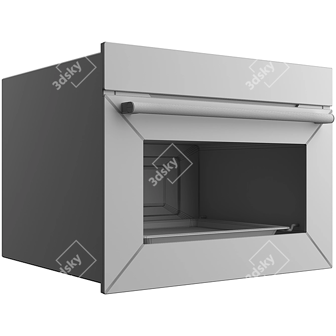 Samsung NQ50K5137KB: Efficient Built-in Microwave Oven 3D model image 6