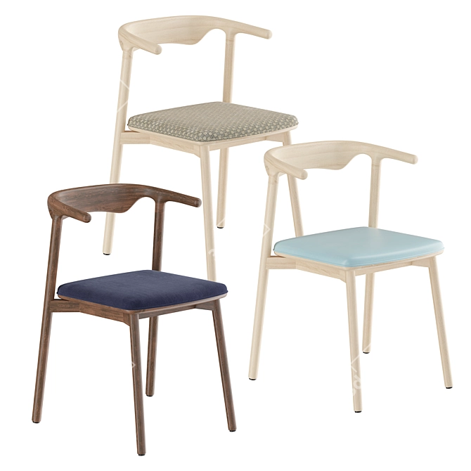 Scandinavian Inspired Pala Chair 3D model image 2