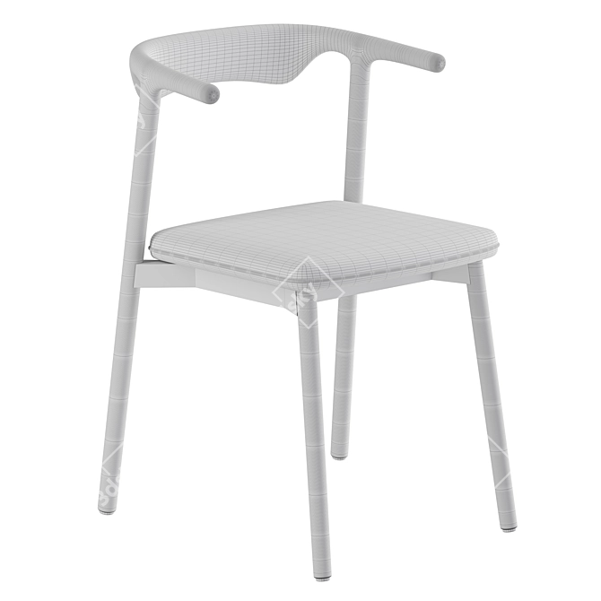 Scandinavian Inspired Pala Chair 3D model image 5