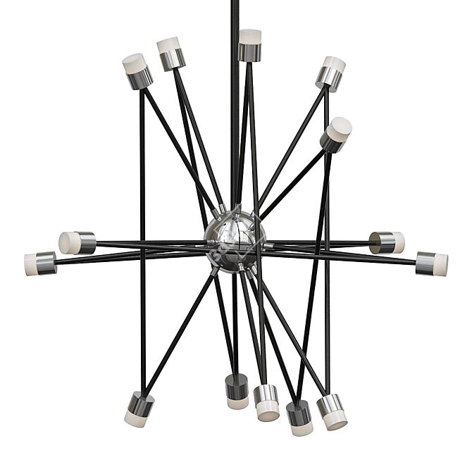 Elegant Tosca LED Chandelier 3D model image 1