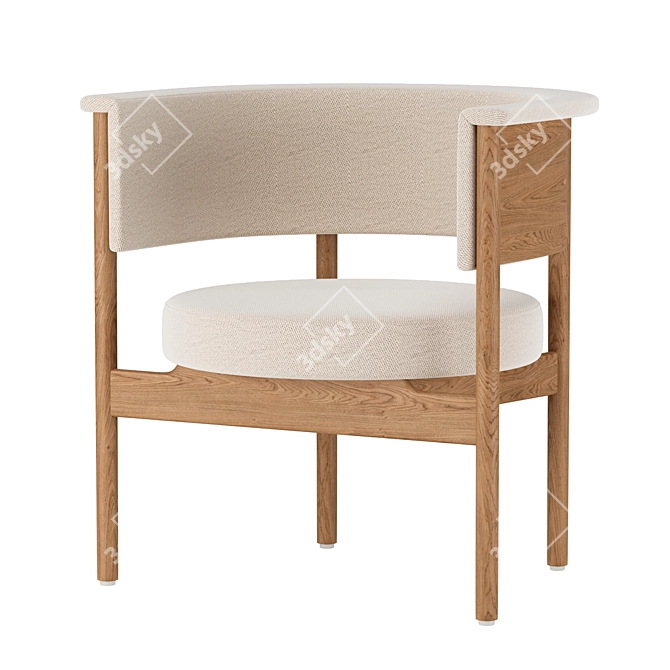 Modern Archipelago Club Chair 3D model image 1