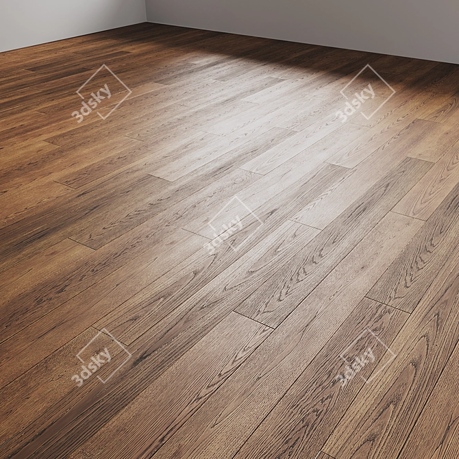 Woodco Wood Floor Set 3D model image 2