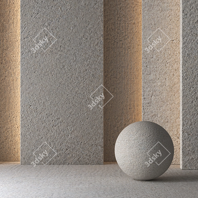 Seamless Concrete Material 8K No 39 3D model image 2