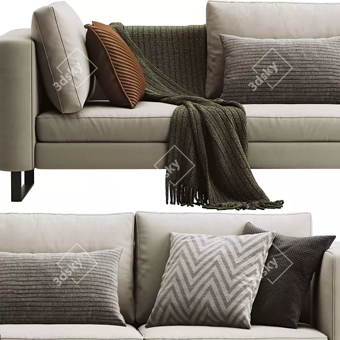 Modern Indivi Sofa: Stylish Comfort for Any Space 3D model image 3