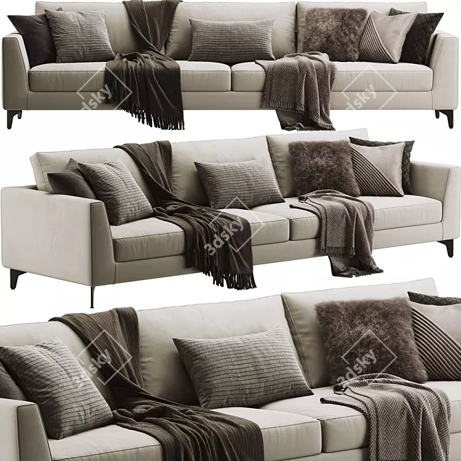 Modern Indivi Sofa: Stylish Comfort for Any Space 3D model image 5