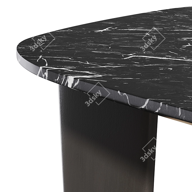 Modern Marble Dining Table - Dolmena 3D model image 3