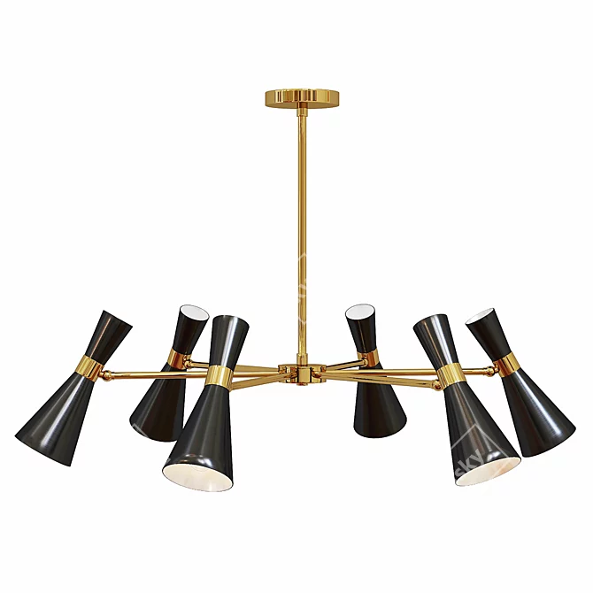 Dumo Pendant Light: Modern Elegance 3D model image 2