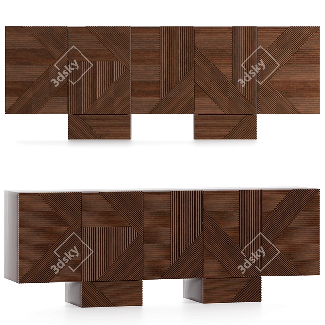 Linear Charm MA20 Chest of Drawers 3D model image 1