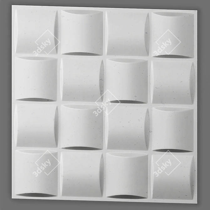 3D Decor Wall Panel - 30x30cm 3D model image 5