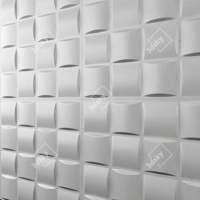 3D Decor Wall Panel - 30x30cm 3D model image 6