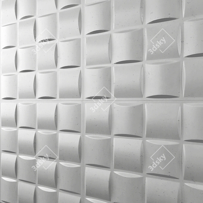 3D Decor Wall Panel - 30x30cm 3D model image 8