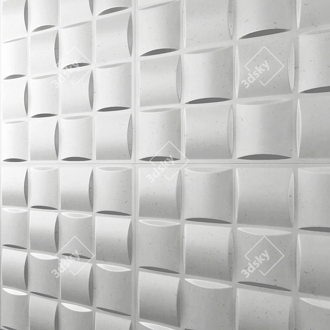 3D Decor Wall Panel - 30x30cm 3D model image 9