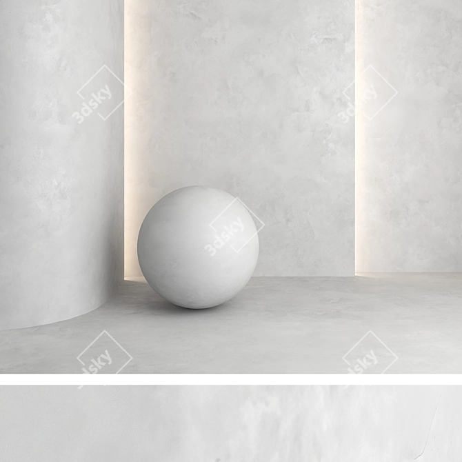 High-Quality Decorative Concrete Materials 3D model image 3