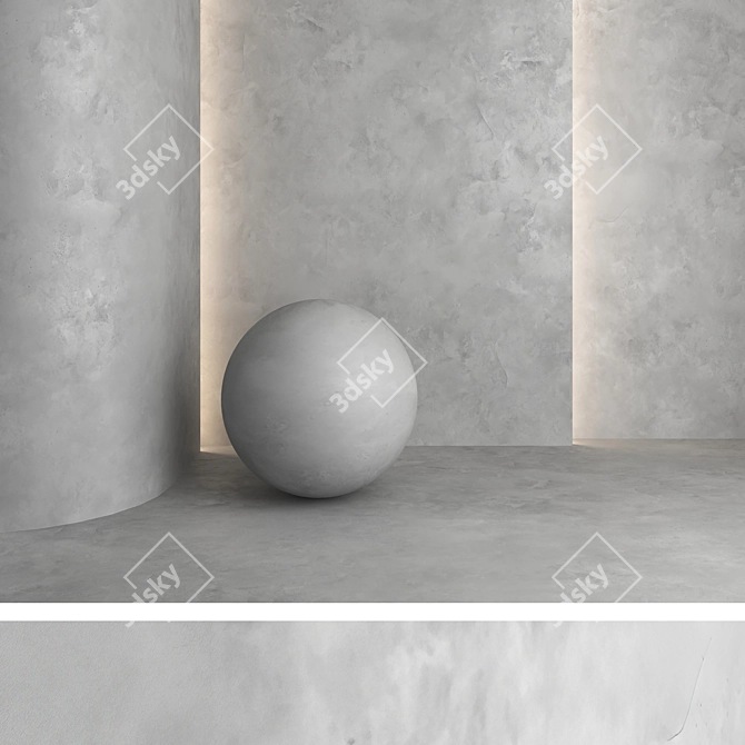 High-Quality Decorative Concrete Materials 3D model image 6