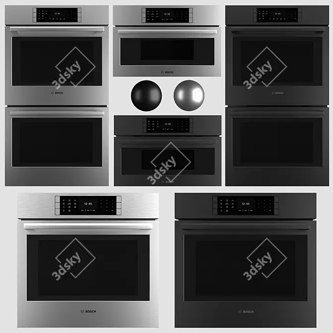 Bosch 800 Series Ovens 3D model image 1