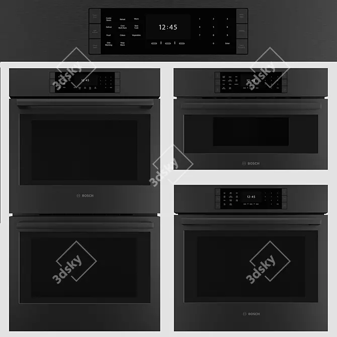 Bosch 800 Series Ovens 3D model image 2