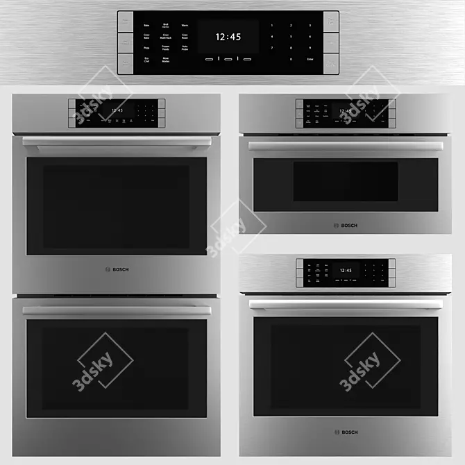 Bosch 800 Series Ovens 3D model image 3