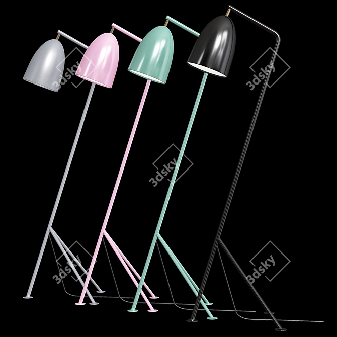 Modern GRIG B Floor Lamp 3D model image 2